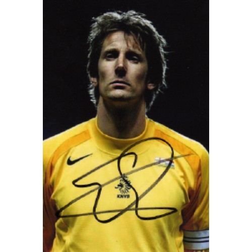 Edwin Van Der Sar 4x6 Signed Holland Photograph